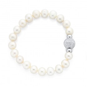 Sterling-Silver-Freshwater-Pearl-with-Cubic-Zirconia-Clasp on sale