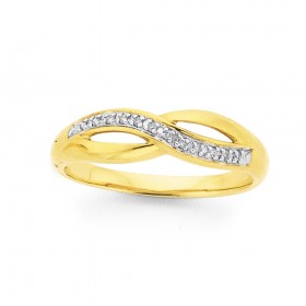 9ct-Diamond-Crossover-Ring on sale