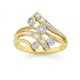 9ct-Diamond-Ring-Total-Diamond-Weight025ct on sale
