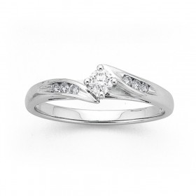 9ct-White-Gold-Diamond-Ring-Total-Diamond-Weight25ct on sale