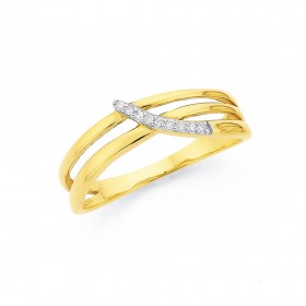 9ct-Row-Diamond-Ring on sale
