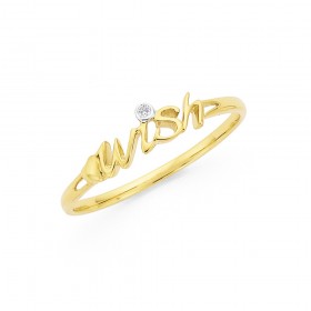 9ct-Gold-Wish-Diamond-Ring on sale
