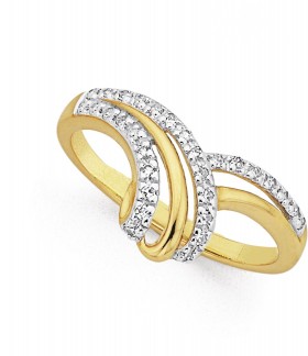 9ct-Diamond-Swirl-Ring on sale
