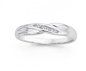 9ct-White-Gold-Diamond-Channel-Set-Crossover-Ring on sale