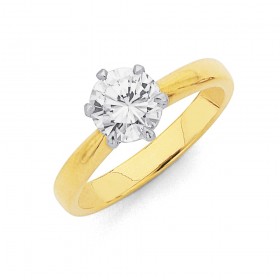 18ct-1ct-Diamond-Solitaire-Ring on sale