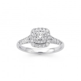 9ct-White-Gold-Diamond-Ring-Total-Diamond-Weight50ct on sale