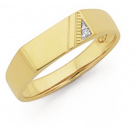 Gents-Diamond-Ring-in-9ct-Yellow-Gold on sale
