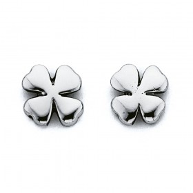 Clover+Studs+in+Sterling+Silver