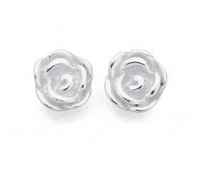Large+Rose+Earrings+in+Sterling+Silver