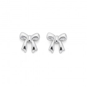 Bow+Studs+in+Sterling+Silver