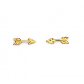 Arrow+Studs+in+9ct+Yellow+Gold