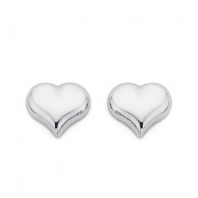 Heart-Studs-in-9ct-White-Gold on sale