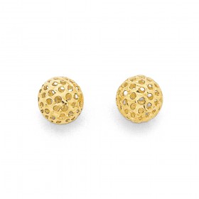 Filigree-Ball-Studs-in-9ct-Yellow-Gold on sale