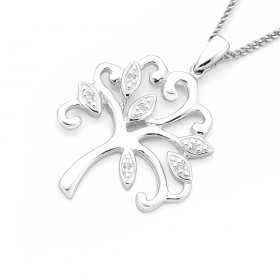 Tree+of+Life+Cubic+Zirconia+Pendant+in+Sterling+Silver