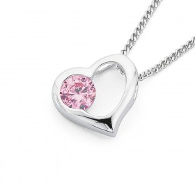 Pink-Cubic-Zirconia-Heart-Pendant-in-Sterling-Silver on sale