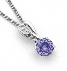 Sterling-Silver-Cubic-Zirconia-Pendant on sale