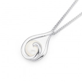 Freshwater-Pearl-Pendant-in-Sterling-Silver-Swirl-Setting on sale