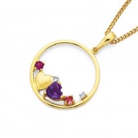 9ct-Shades-of-Purple-Diamond-Pendant on sale