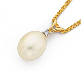 9ct-Fresh-Water-Pearl-and-Diamond-Pendant on sale