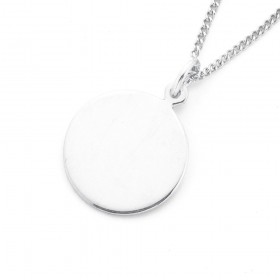 15mm-Round-Disc-Pendant-in-Sterling-Silver on sale