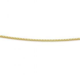 42cm+Solid+Box+Chain+in+9ct+Yellow+Gold