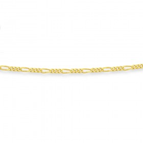 9ct-Gold-45cm-Solid-Figaro-Chain on sale
