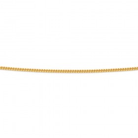 45cm+Solid+Curb+Chain+in+9ct+Yellow+Gold