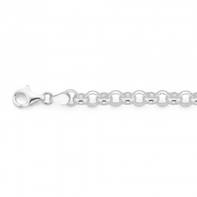 19cm-Round-Belcher-Bracelet-in-Sterling-Silver on sale