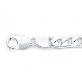 Sterling-Silver-21cm-Open-Curb-Bracelet on sale