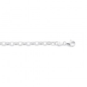 19cm-Oval-Belcher-Bracelet-in-Sterling-Silver on sale