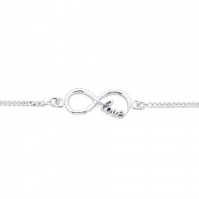 Infinity-Love-Bracelet-in-Sterling-Silver on sale