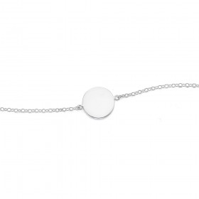 Engraveable-Disc-Bracelet-in-Sterling-Silver on sale
