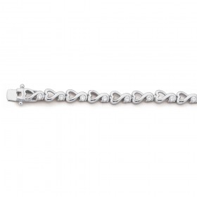 Sterling-Silver-Cubic-Zirconia-Bracelet on sale