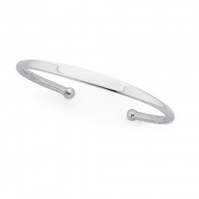 Ladies-Cuff-Bangle-in-Sterling-Silver on sale