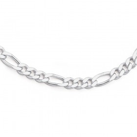 Sterling-Silver-55cm-Figaro-Chain on sale