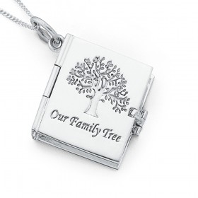 Sterling+Silver+Family+Tree+Locket