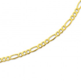 9ct-Gold-25cm-Figaro-31-Anklet on sale