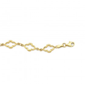 9ct-19cm-Clover-Shape-Bracelet on sale