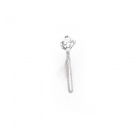 Sterling-Silver-Cubic-Zirconia-Nose-Stud on sale