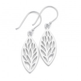 Sterling-Silver-Marquirse-Leaf-Earrings on sale
