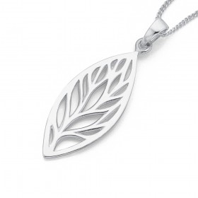 Sterling+Silver+Marquise+Tree+Pendant