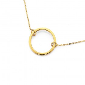 9ct-42-48cm-Open-Circle-Trace-Necklet on sale