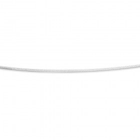 9ct-White-Gold-45cm-Diamond-Cut-Snake-Chain on sale