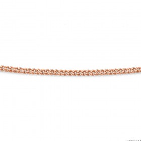 45cm+Diamond+Cut+Solid+Curb+Chain+in+9ct+Rose+Gold