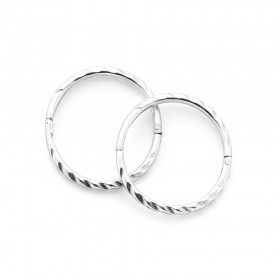 Medium-Twist-Sleeper-Earring-in-Sterling-Silver on sale