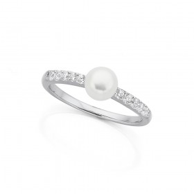 Freshwater-Pearl-Cubic-Zirconia-Ring-in-Sterling-Silver on sale
