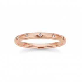 9ct-Rose-Gold-Diamond-Ring on sale
