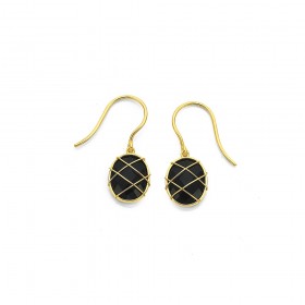 9ct%2C+Onyx+%26amp%3B+Gold+Cage+Earrings
