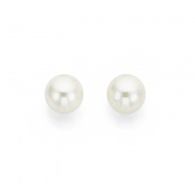 9ct-7mm-Akoya-Pearl-Stud-Earrings on sale