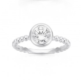 Sterling-Silver-Cubic-Zirconia-Stacker-Ring on sale